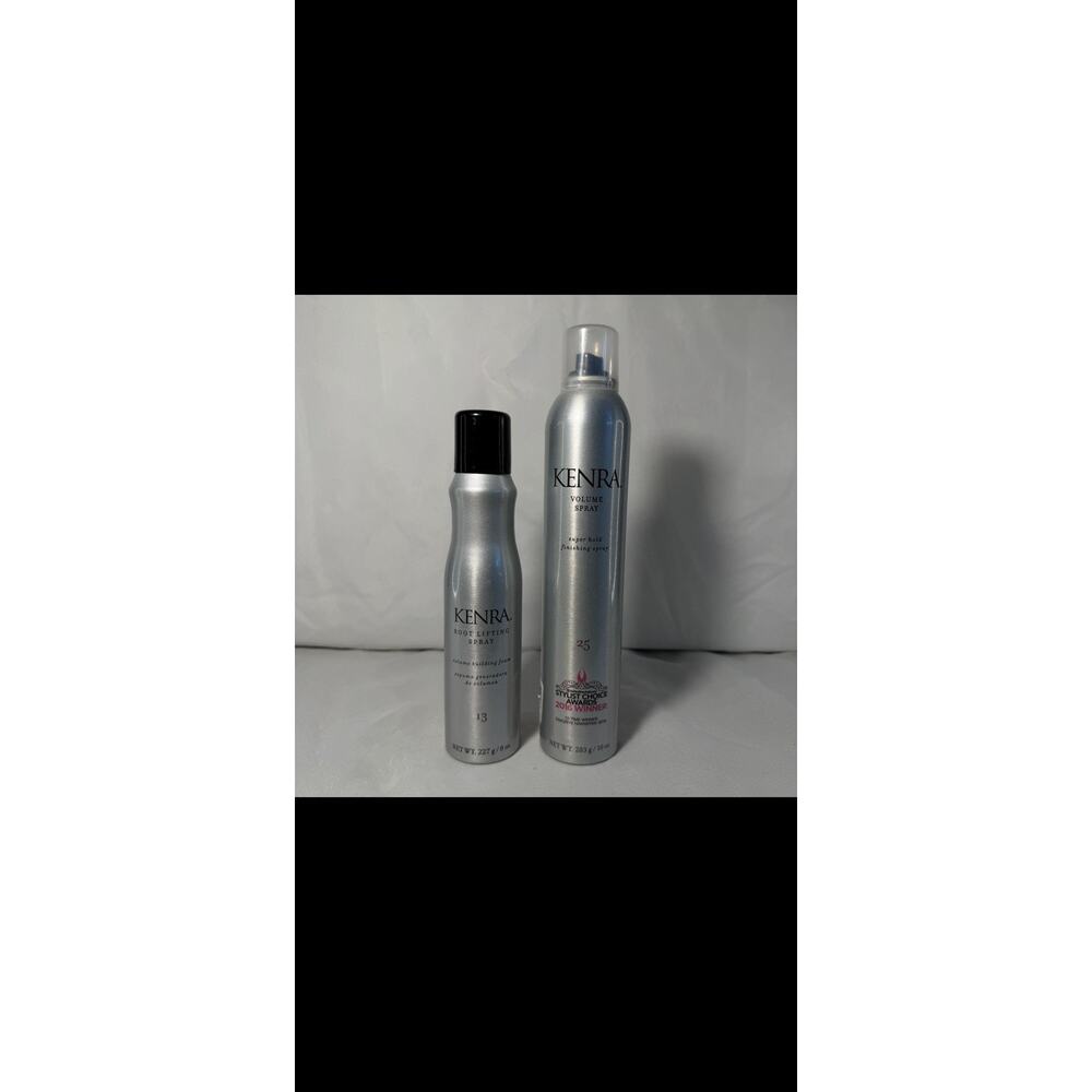 Kenra Hairspray 10 Oz And Root Lifting Spray 8 Oz Combo Pack 80% Full